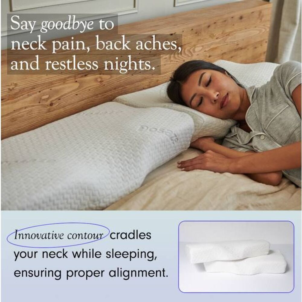 Dosaze Contoured Orthopedic Pillow - Standard NiB - Picture 4 of 6
